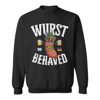 Wurst Behaved German Bratwurst Oktoberfest Sweatshirt - Thegiftio UK