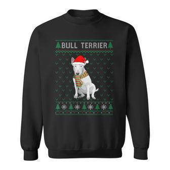 Xmas Bull Terrier Dog Ugly Christmas Sweater Party Sweatshirt - Monsterry UK