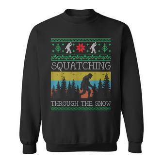 Xmas Retro Sasquatch Vintage Ugly Christmas Sweater Sweatshirt - Monsterry CA