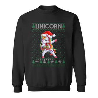 Xmas Unicorn Ugly Christmas Sweater Party Sweatshirt - Monsterry UK