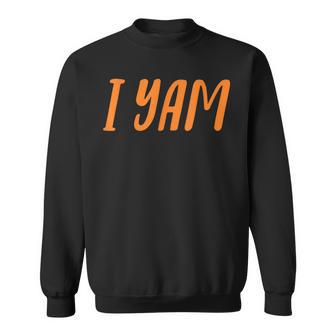 I Yam My Sweet Potato For Matching Couple Thanksgiving Sweatshirt - Thegiftio UK