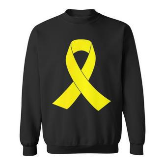 Yellow Ribbon Sarcoma Bone Cancer Awareness Sweatshirt | Mazezy