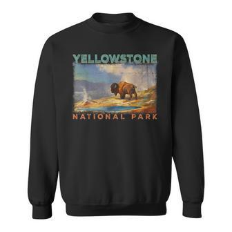 Yellowstone National Park Retro Vintage Apparel - Souvenir Sweatshirt - Seseable