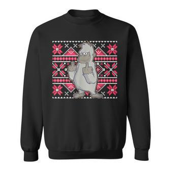 Yeti Ugly Christmas Sweater Style Meme Fun Sasquatch Bigfoot Sweatshirt - Monsterry DE
