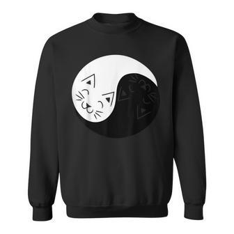 Yin And Yang Cats Cat Animal S Sweatshirt | Mazezy