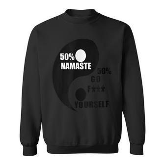 Yin Yang Namaste Sweatshirt | Mazezy
