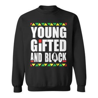 Young Gifted And Black History Month Junenth Boys Girls Sweatshirt - Seseable