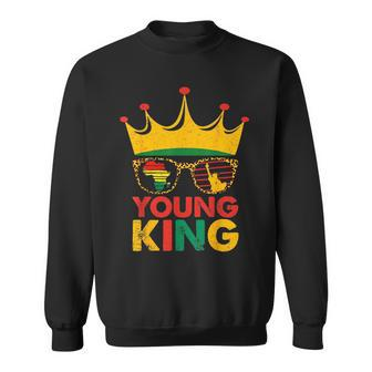 Young King Crown African American Kids Boys 1865 Junenth Sweatshirt - Seseable