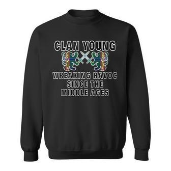 Young Scottish Scotland Family Clan Name Young Funny Gifts Sweatshirt | Mazezy