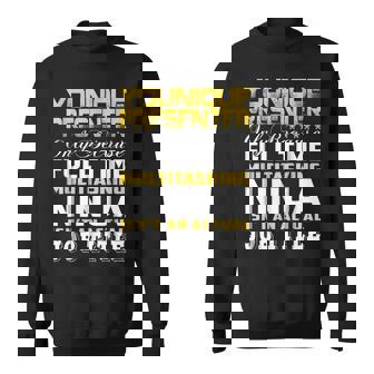 Younique Presenter Ninja Isnt An Actual Job Title Sweatshirt | Mazezy