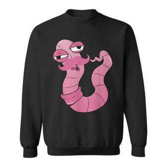 Youre Worm With A Mustache Funny Meme For Men Women Sweatshirt - Seseable