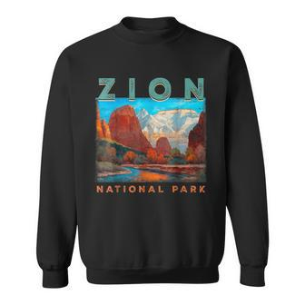 Zion National Park Us Nationalpark In Utah Sweatshirt - Seseable
