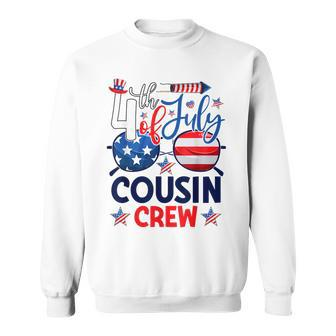 4Th Of July Cousin Crew Patriotic Cousin Matching American Sweatshirt | Mazezy
