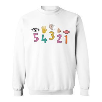 54321 Social Worker Community Lcsw Grounding Techniques Sweatshirt | Mazezy