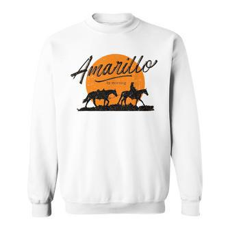 Amarillo By Morning Country Music Western Sweatshirt | Mazezy