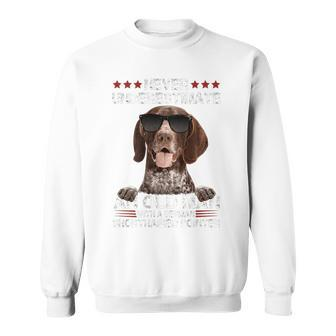 An Old Man With A German Shorthaired Pointer Sweatshirt - Seseable