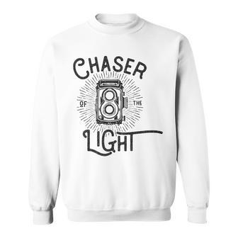 Analog Photography Lover T Light Chaser Photography Funny Gifts Sweatshirt | Mazezy
