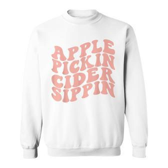 Apple Pickin Cider Sippin Apple Picking Crew Harvest Season Sweatshirt - Monsterry UK