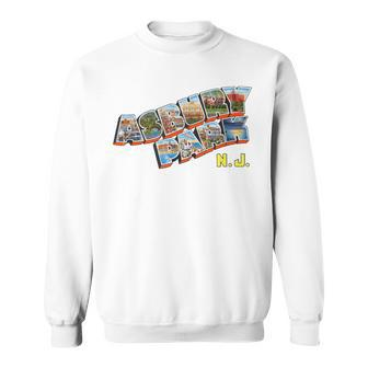 Asbury Park Nj Retro New Jersey Souvenir Sweatshirt | Mazezy