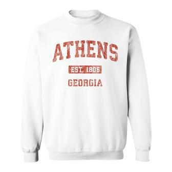 Athens Georgia Vintage Athletic Sports Sweatshirt | Mazezy