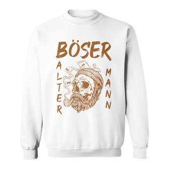 Bad Old Man Skull Peifer Smoke Sweatshirt | Mazezy