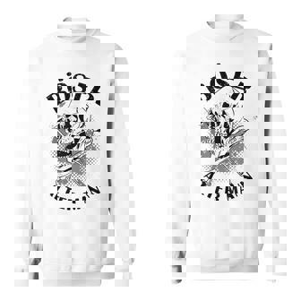 Bad Old Man Skull With Bones Skull Sweatshirt | Mazezy