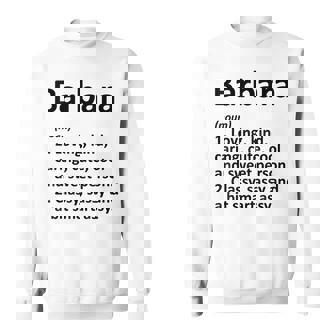 Barbara Definition Personalized Funny Birthday Gift Idea Sweatshirt | Mazezy