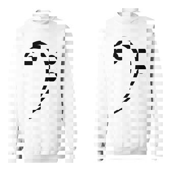 Bass Clef Music Symbol Bassist Bass Player Musical Notes Sweatshirt | Mazezy