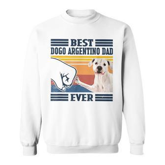 Best Dogo Argentino Dad Ever Vintage Father Day Sweatshirt | Mazezy
