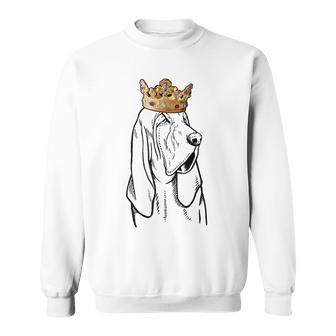 Bloodhound Dog Wearing Crown Sweatshirt | Mazezy AU