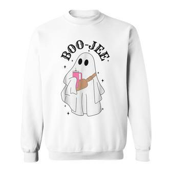 Boo Jee Boujee Halloween Costume Cute Ghost Spooky Sweatshirt | Seseable CA