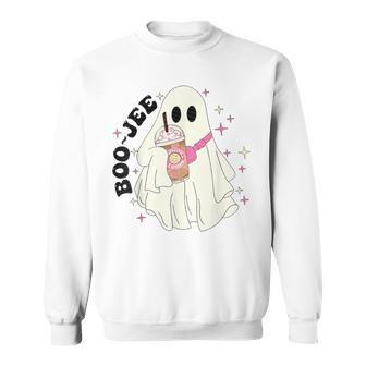 Boo Jee Halloween Ghost Spooky Season Bou Jee Sweatshirt - Monsterry