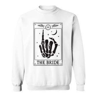 The Bride Coven Skeleton Hand Gothic Bachelorette Wedding Sweatshirt - Thegiftio UK