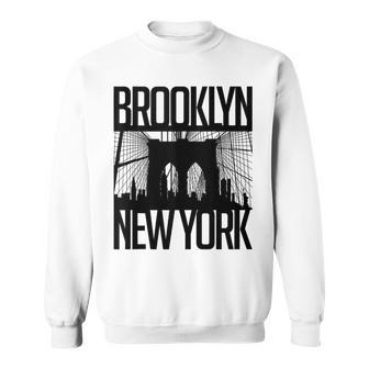 Brooklyn Vibes Brooklyn New York City Illustration Graphic Sweatshirt | Mazezy