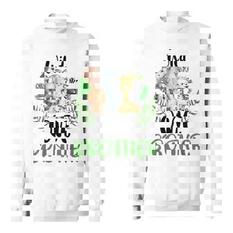 Brother Of The Wild One Zoo Birthday Safari Jungle Animal Sweatshirt - Seseable