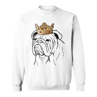Bulldog Wearing Crown Sweatshirt | Mazezy