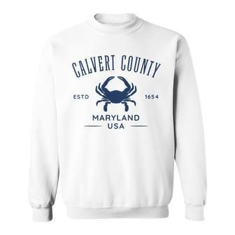 Calvert County Maryland Usa Crab Sweatshirt | Mazezy