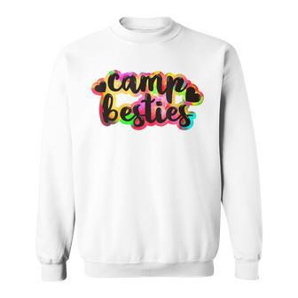 Camp Besties Camping Best Friend Camper Gifts For Girl Sweatshirt | Mazezy