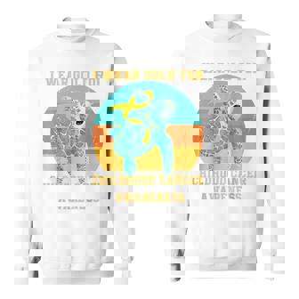 Cancer In September I Wear For Childhood Cancer Awareness Sweatshirt | Mazezy