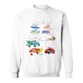 Car Childish Drawing Drawing Funny Gifts Sweatshirt | Mazezy