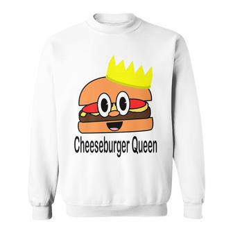Cheeseburger Queen Sweatshirt | Mazezy