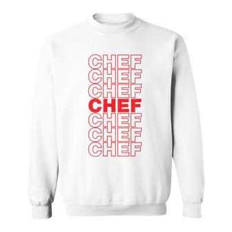 Chef Thank You Bag Design Funny Cute Chef Funny Gifts Sweatshirt | Mazezy