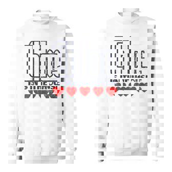 Chloe Is In The House Retro Hearts First Name Love Chloe Sweatshirt | Mazezy
