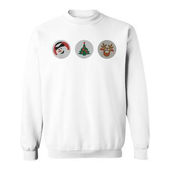 Christmas Cookies Santa Snowman Christmas Tree Reindeer Sweatshirt | Mazezy
