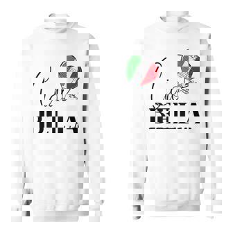 Ciao Bella Italy Graphic With Italian Flag Sweatshirt | Mazezy
