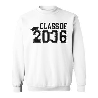 Class Of 2036 First Day Of School Grow With Me Graduation Sweatshirt - Seseable