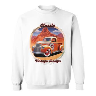 Classic Vintage Design Truck Sweatshirt | Mazezy DE