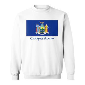 Cooperstown New York Usa Flag Souvenir Sweatshirt | Mazezy