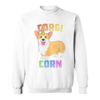Corgi For Kids Girls Corgicorn Unicorn Unicorg Dog Sweatshirt | Mazezy