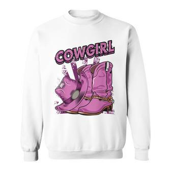 Cowgirl Boots Girls Western Cowgirl Sweatshirt | Mazezy